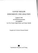 Tapa de Gustav Regler, Dokumente und Analysen