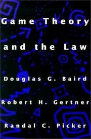 Tapa de Game Theory and the Law