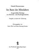 Tapa de Harald Zimmermann, im Bann des Mittelalters