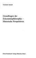 Tapa de Grundfragen der Erkenntnisphilosophie