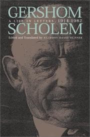 Tapa de Gershom Scholem
