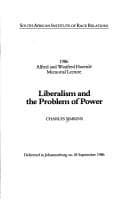 Tapa de Liberalism and the problem of power