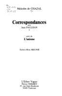 Tapa de Correspondances avec Jean Paulhan ; suivi de, L'unisme