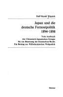 Tapa de Japan und die deutsche Fernostpolitik, 1894-1898
