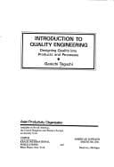 Tapa de Introduction to quality engineering