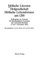 Tapa de Höfische Literatur, Hofgesellschaft, höfische Lebensformen um 1200