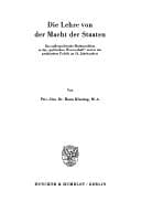 Tapa de Die Lehre von der Macht der Staaten