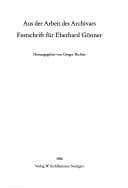 Tapa de Aus der Arbeit des Archivars