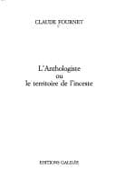 Tapa de L' anthologiste, ou, Le territoire de l'inceste