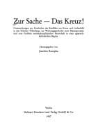 Tapa de Zur Sache--das Kreuz!