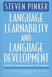 Tapa de Language learnability and language development