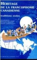Tapa de Héritage de la francophonie canadienne : traditions orales