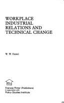 Tapa de Workplace industrial relations and technical change