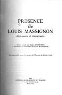 Tapa de Présence de Louis Massignon