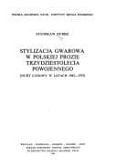 Tapa de Stylizacja gwarowa w polskiej prozie trzydziestolecia powojennego