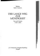 Tapa de Der lange Weg zur Mündigkeit