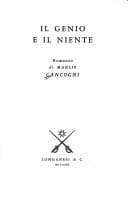 Tapa de Il genio e il niente