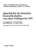Tapa de Geschichte der deutschen Gewerkschaften von den Anfängen bis 1945 (German Edition)