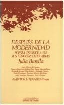 Tapa de Después de la modernidad