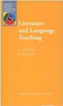Tapa de Literature and language teaching