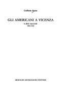 Tapa de Gli Americani a Vicenza e altri racconti, 1952-1965