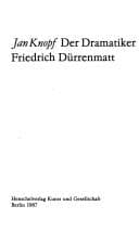 Tapa de Der Dramatiker Friedrich Dürrenmatt