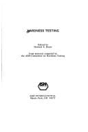 Tapa de Hardness testing