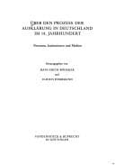 Tapa de Über den Prozess der Aufklärung in Deutschland im 18. Jahrhundert