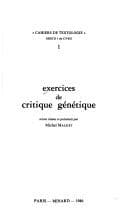 Tapa de Exercices de critique génétique