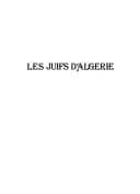 Tapa de Les Juifs d'Algérie