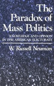 Tapa de The paradox of mass politics