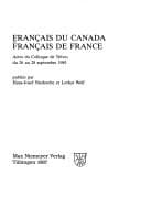 Tapa de Français du Canada, français de France
