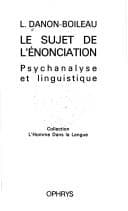 Tapa de Le sujet de l'énonciation