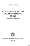 Tapa de El pensamiento político del constituyente de 1824