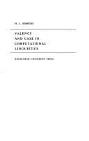 Tapa de Valency and case in computational linguistics