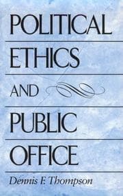 Tapa de Political Ethics and Public Office