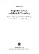Tapa de Utopischer Entwurf und fiktionale Vermittlung