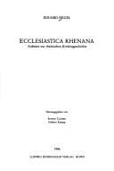 Tapa de Ecclesiastica Rhenana