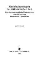 Tapa de Gedichtanthologien der viktorianischen Zeit