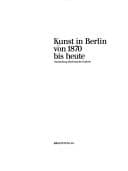 Tapa de Kunst in Berlin von 1870 bis heute