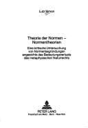 Tapa de Theorie der Normen, Normentheorien