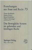 Tapa de Das Bewegliche System im geltenden und künftigen Recht