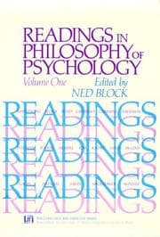 Tapa de Readings in Philosophy of Psychology, Volume I (Readings in Philosophy of Psychology)