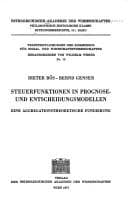 Tapa de Steuerfunktionen in Prognose- und Entscheidungsmodellen