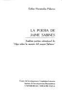 Tapa de La poesía de Jaime Sabines