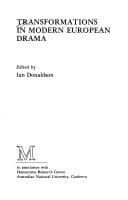 Tapa de Transformations in modern European drama