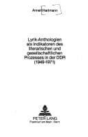 Tapa de Lyrik-Anthologien als Indikatoren des literarischen und gesellschaftlichen Prozesses in der DDR (1949-1971)