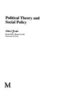 Tapa de Political theory and social policy
