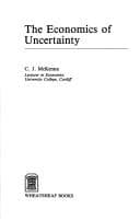 Tapa de The economics of uncertainty