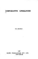 Tapa de Comparative literature